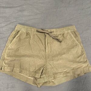 Army Green Corduroy Shorts